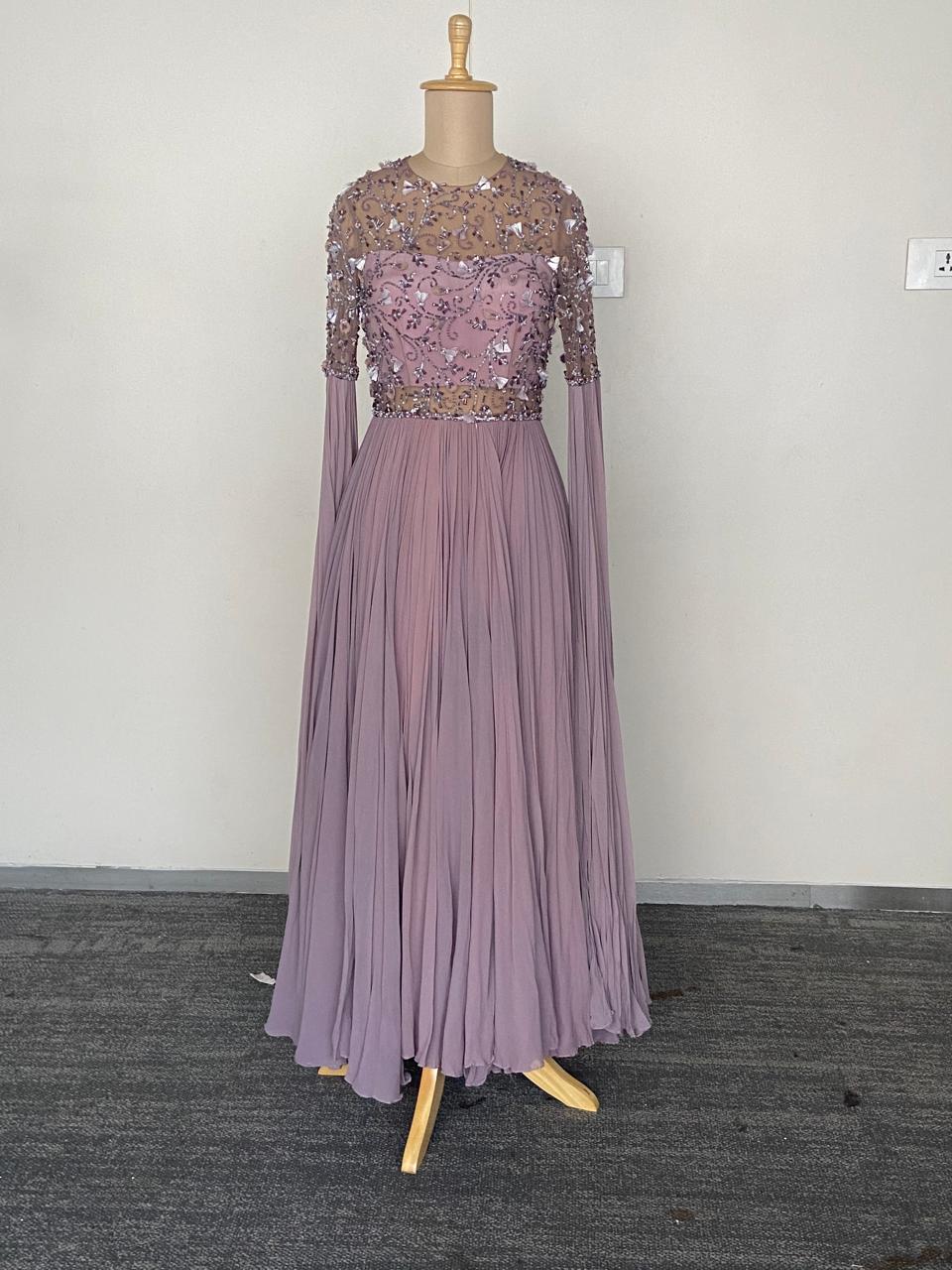 Mahima Mahajan Mauve Embellished Gown