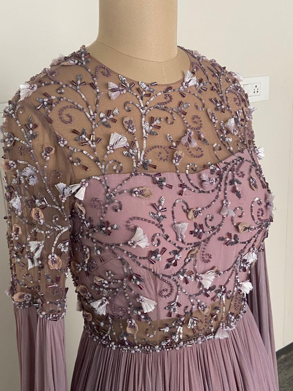 Mahima Mahajan Mauve Embellished Gown