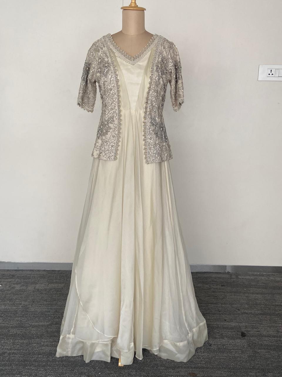 Ridhima Bhasin Embroidered Gown with Jacket