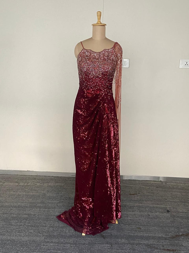 Dolly J Robin Ray Drape Gown