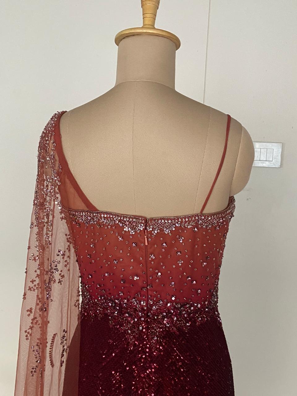 Dolly J Robin Ray Drape Gown