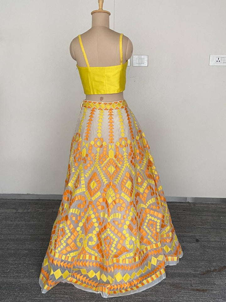 Abu Jani Sandeep Khosla Embroidered Lehenga Set