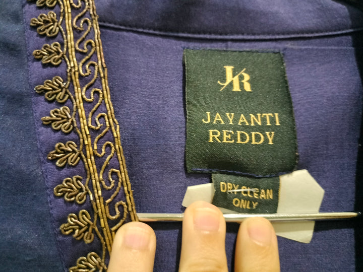 Jayanti Reddy Purple Peplum & Dhoti Set