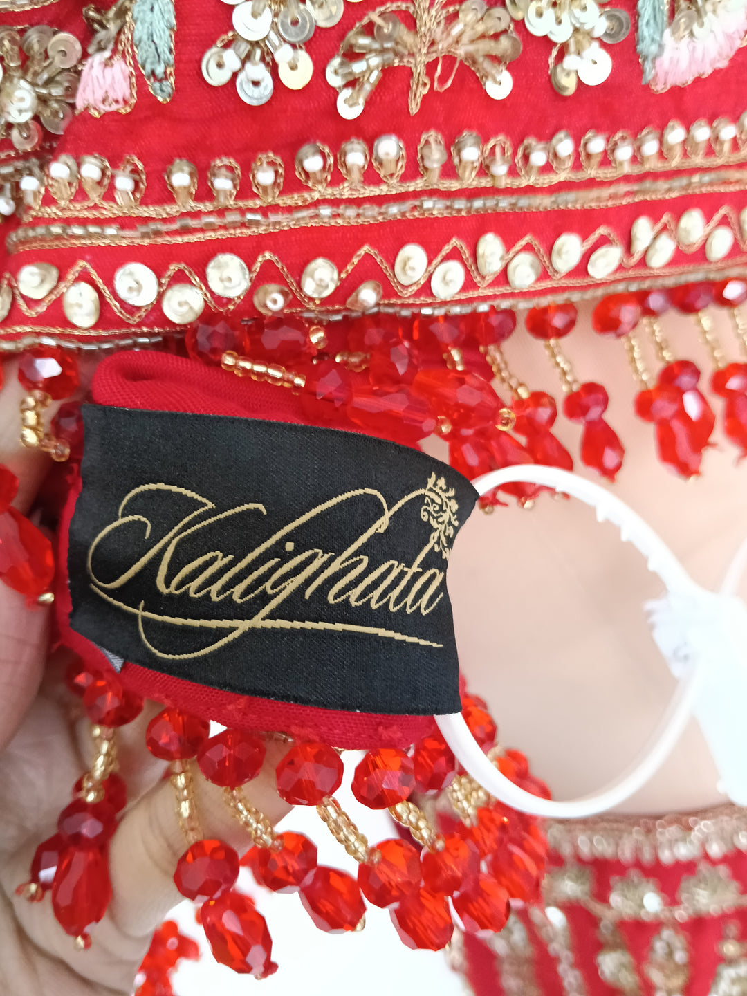 Kalighata Red Bridal Lehenga Set