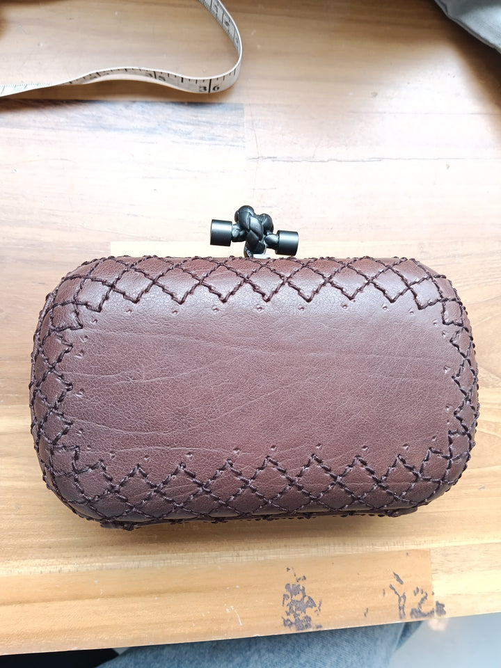 Bottega Veneta Intrecciato Knot Clutch