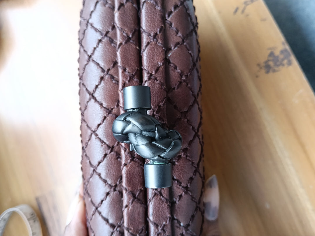 Bottega Veneta Intrecciato Knot Clutch