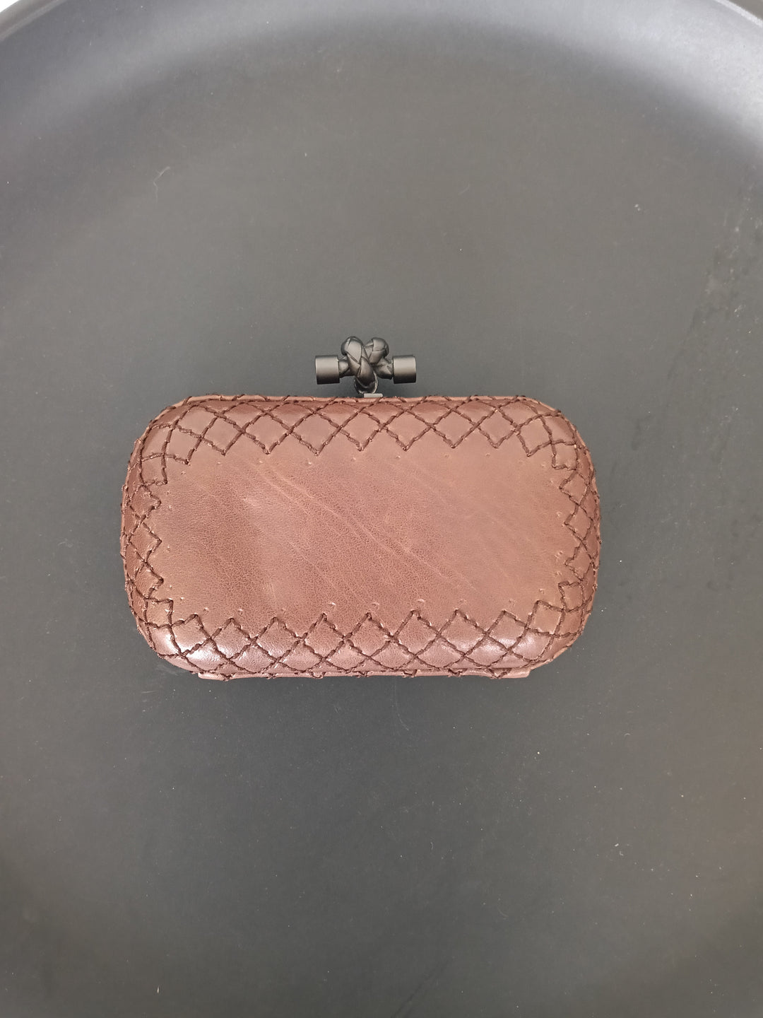 Bottega Veneta Intrecciato Knot Clutch
