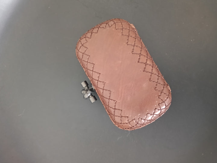 Bottega Veneta Intrecciato Knot Clutch
