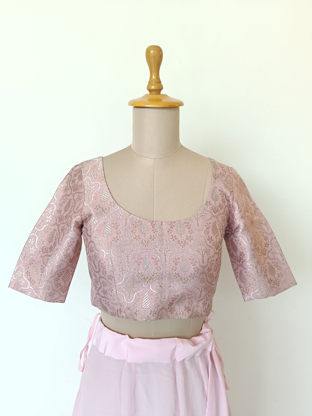 Manish Malhotra Blush Pink Embroidered Saree