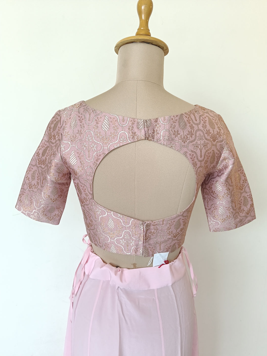 Manish Malhotra Blush Pink Embroidered Saree