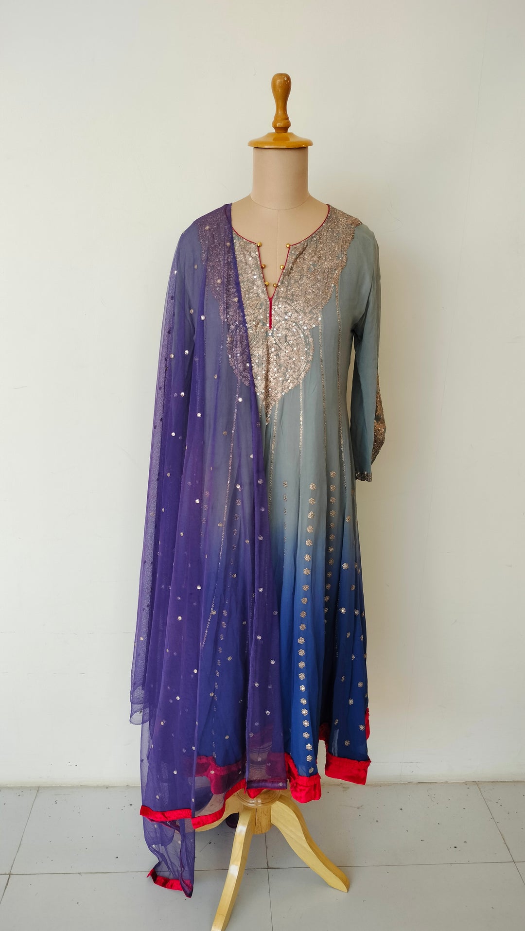Nidhi Tholia Ombre Anarkali Set