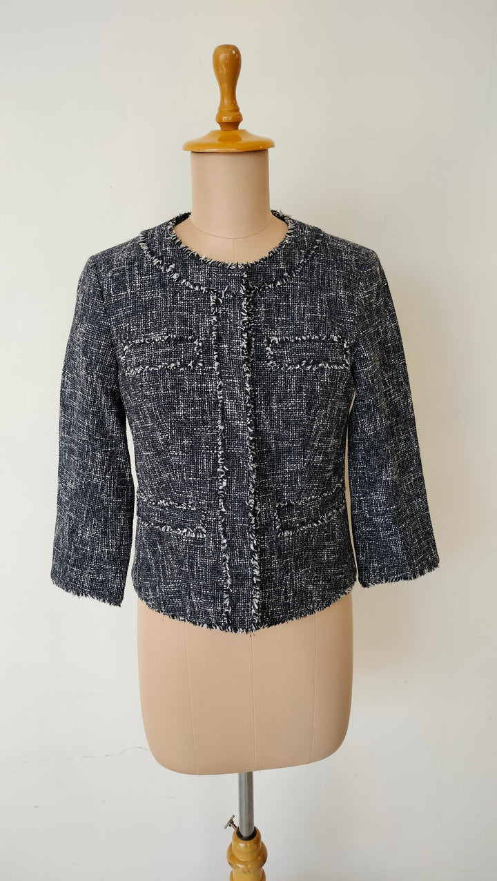 Michael Kors Cropped Tweed Jacket