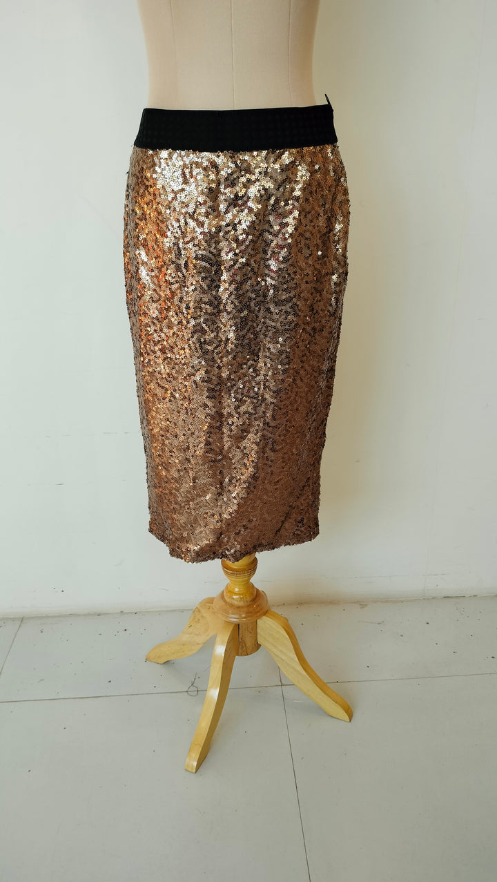 Juicy Couture Gold Sequined Skirt