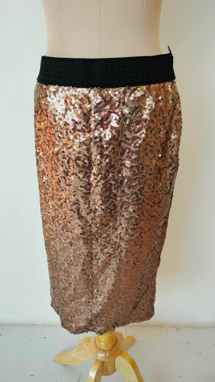 Juicy Couture Gold Sequined Skirt
