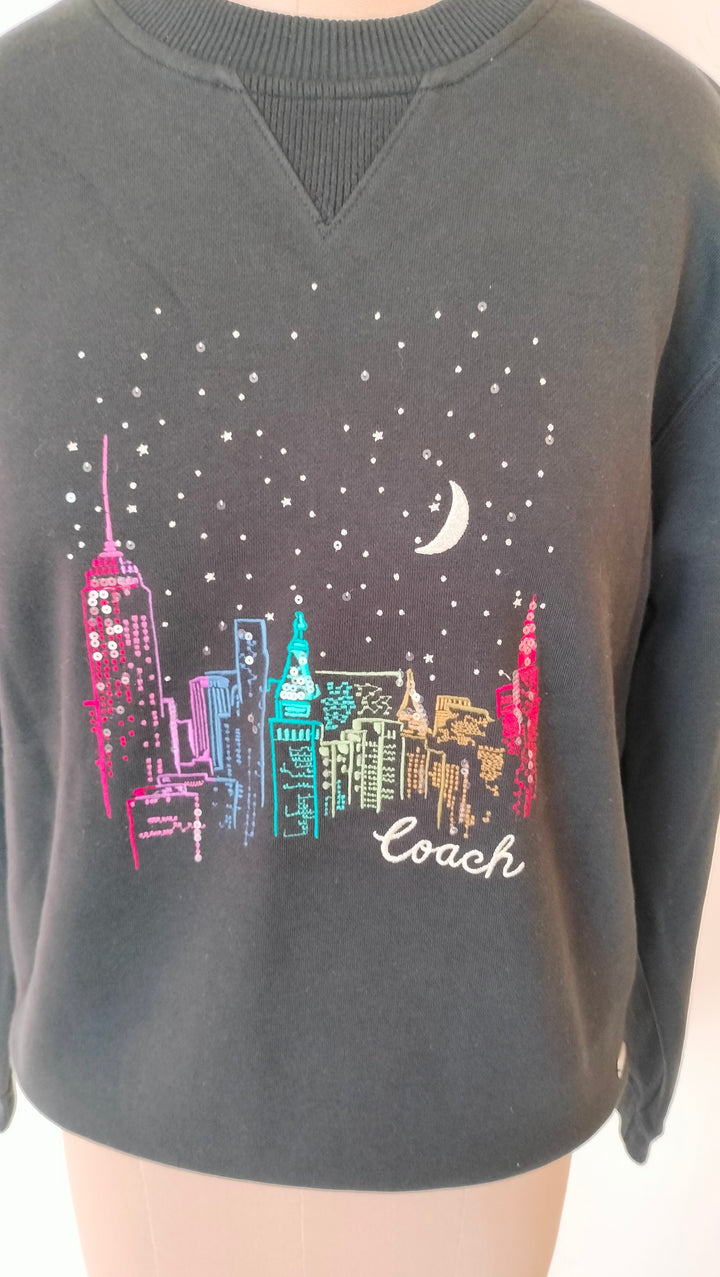 Coach New York Skyline Graphic Sweatshirt