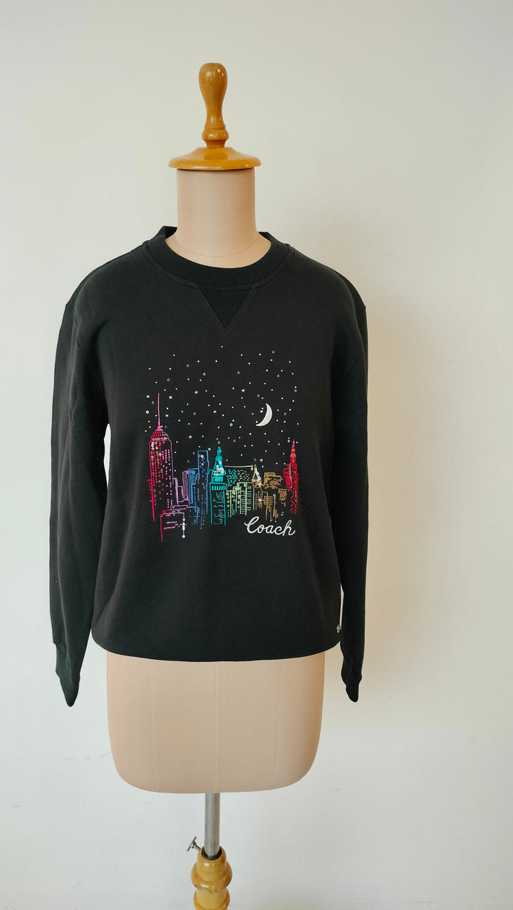 Coach New York Skyline Graphic Sweatshirt