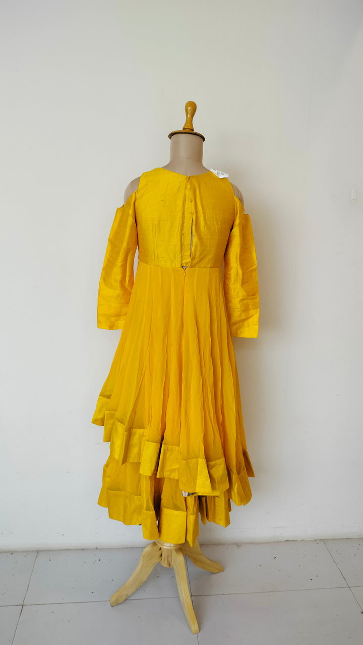 Arpita Mehta Yellow Anarkali Set