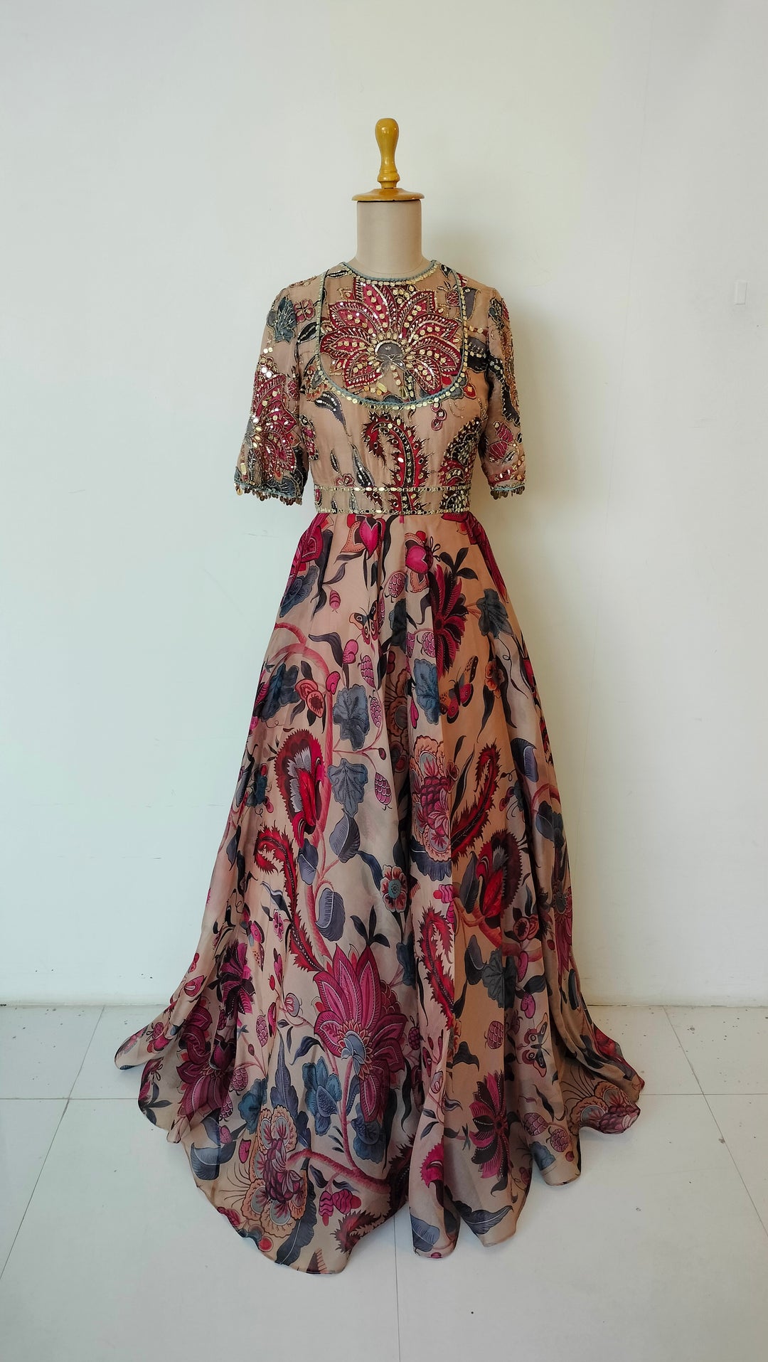 Mahima Mahajan Floral Embellished Anarkali Set