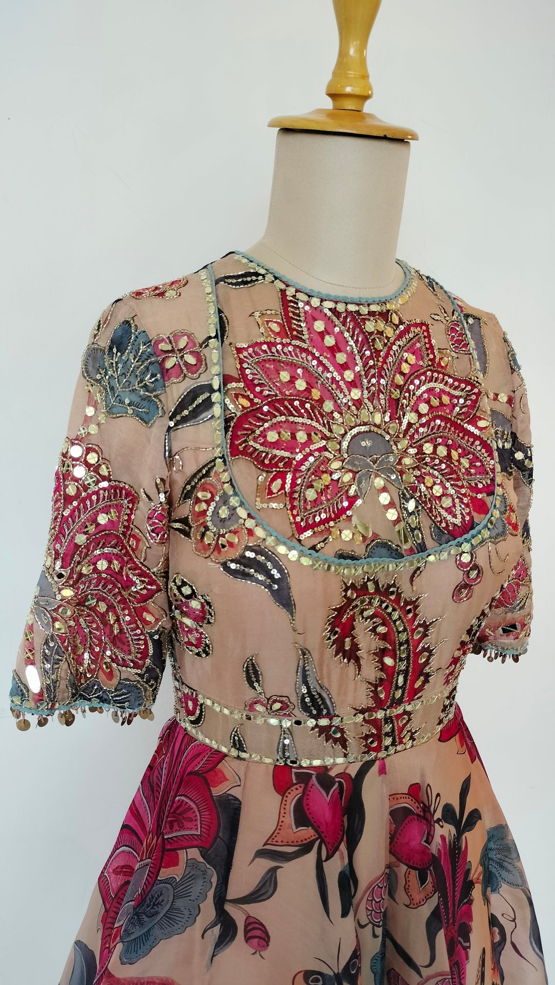 Mahima Mahajan Floral Embellished Anarkali Set