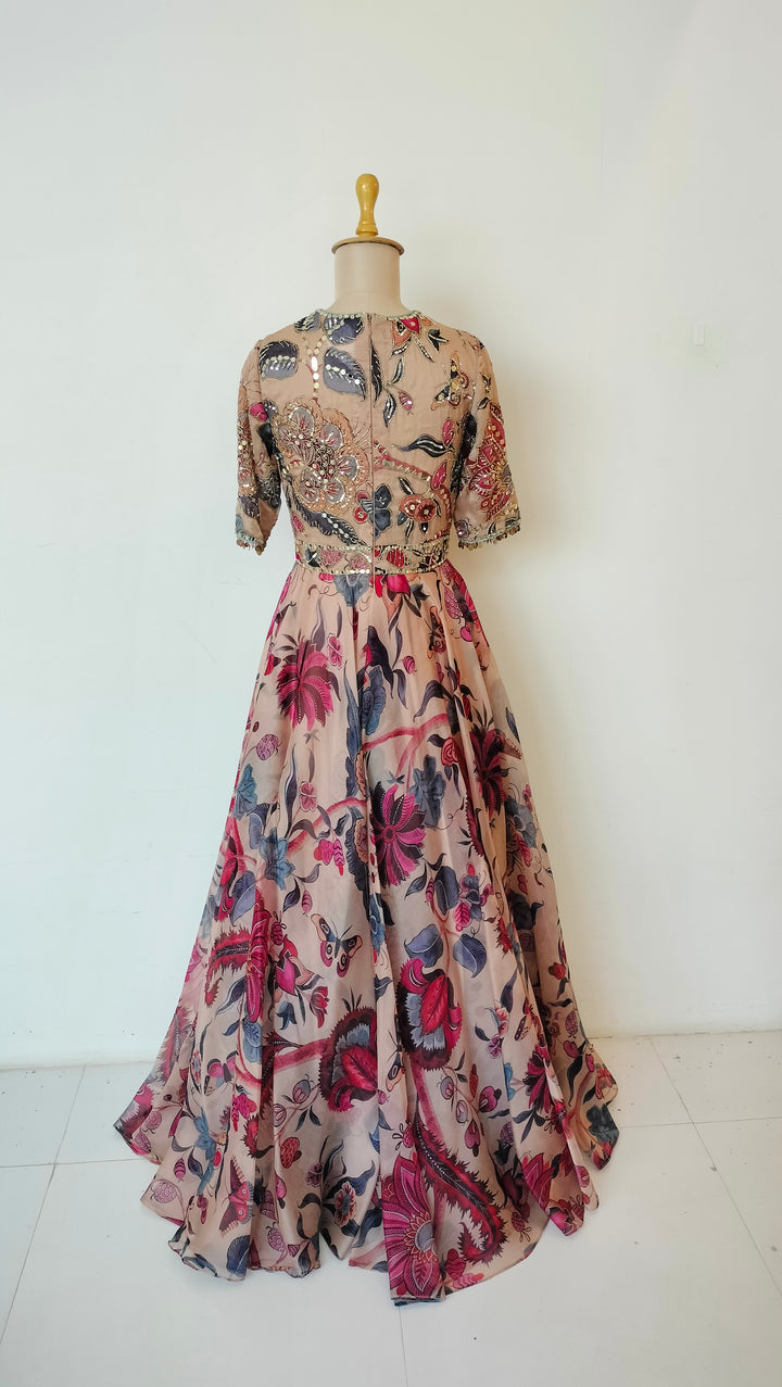 Mahima Mahajan Floral Embellished Anarkali Set
