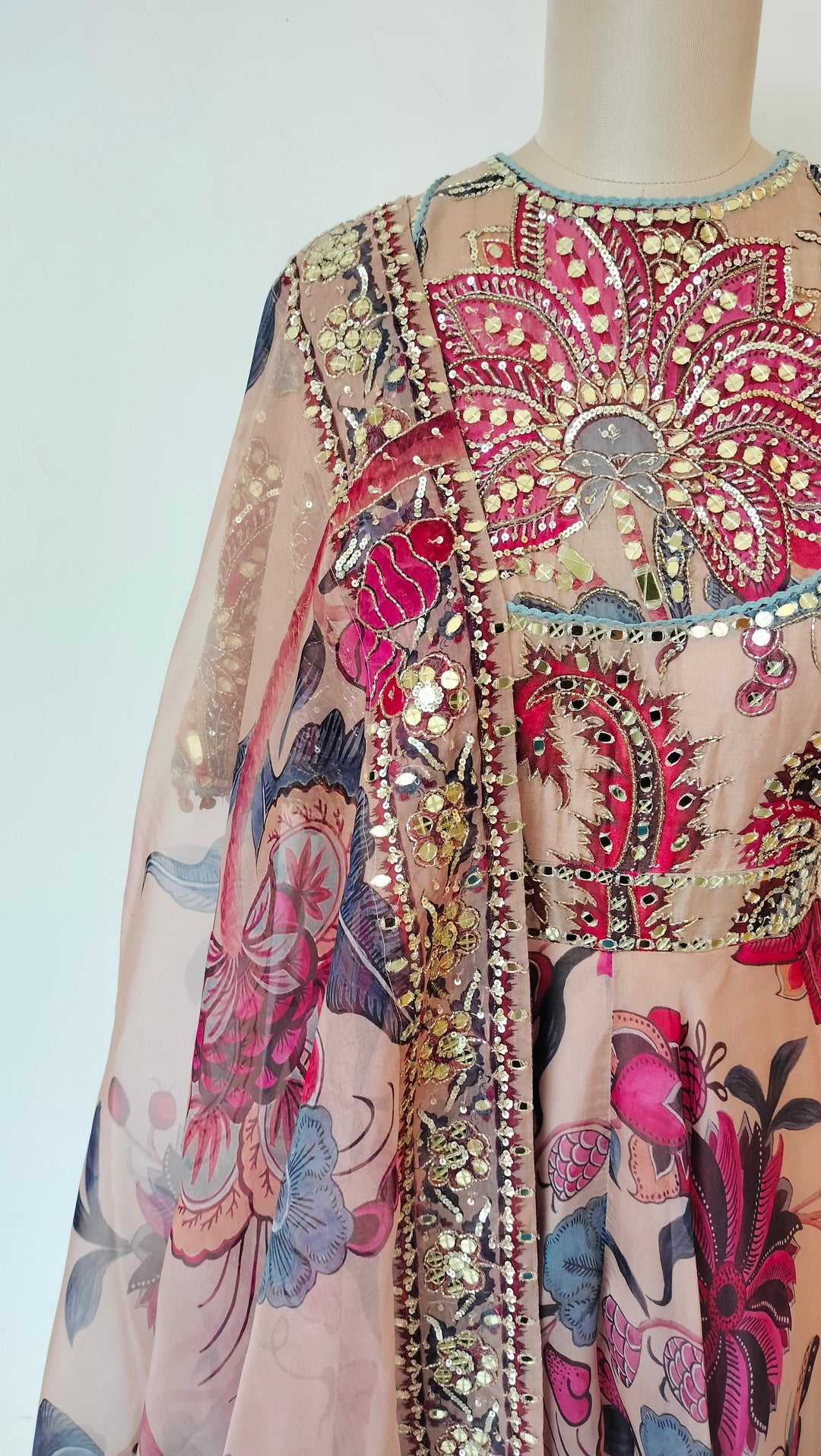 Mahima Mahajan Floral Embellished Anarkali Set
