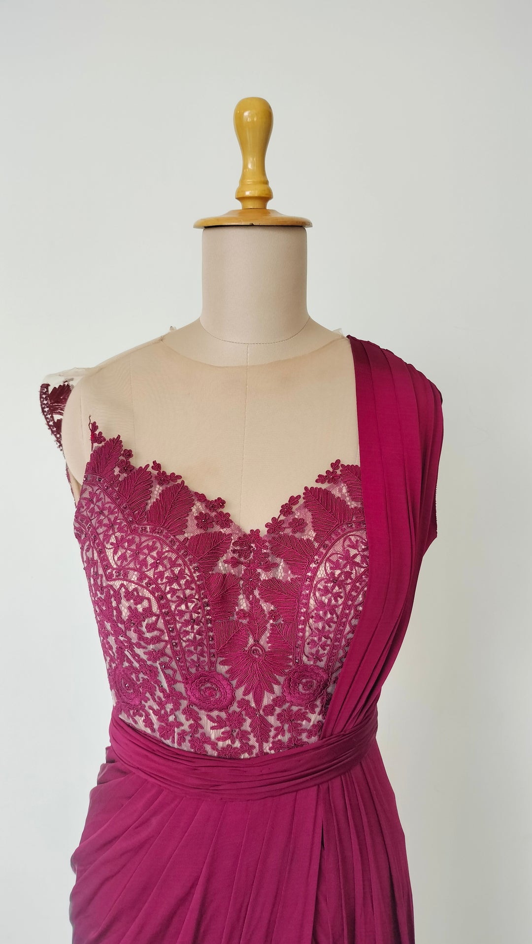 Shantanu & Nikhil  Draped Saree Gown