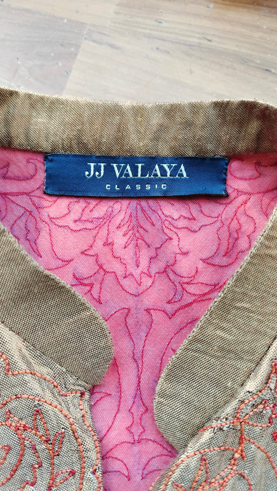 JJ Valaya Fuchsia Heritage Embroidered Suit Set