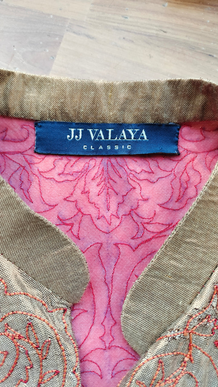 JJ Valaya Fuchsia Heritage Embroidered Suit Set