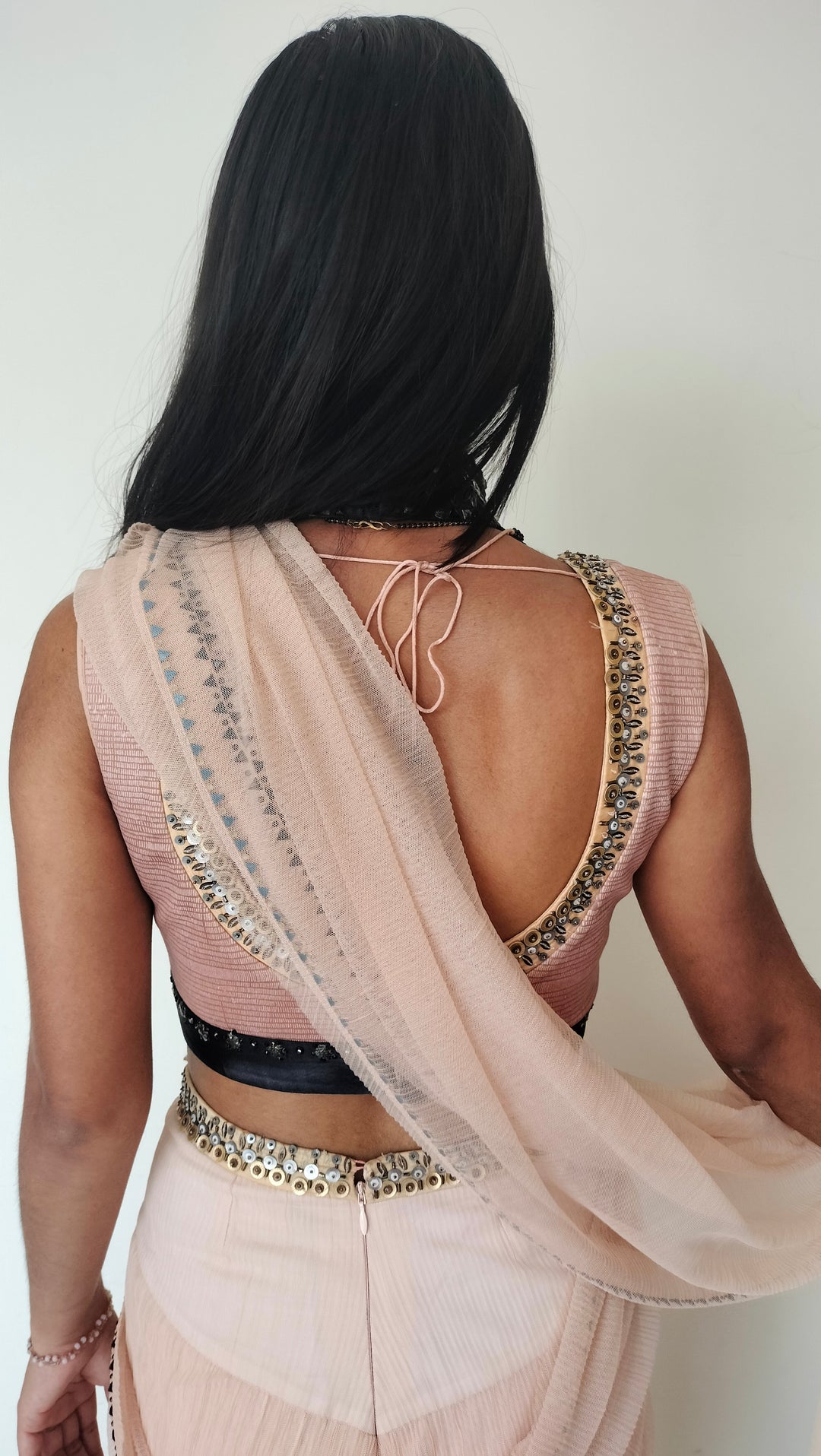 Tarun Tahiliani Pleated Dhoti Saree Set