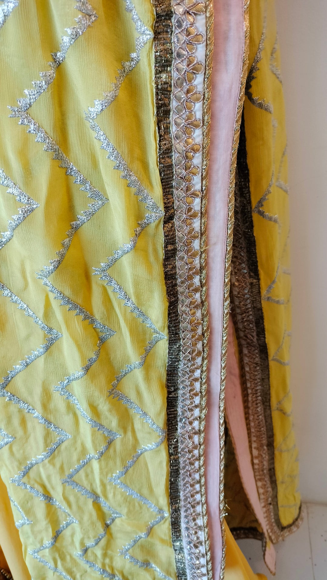Sawan Gandhi Yellow Embroidered Lehenga Set