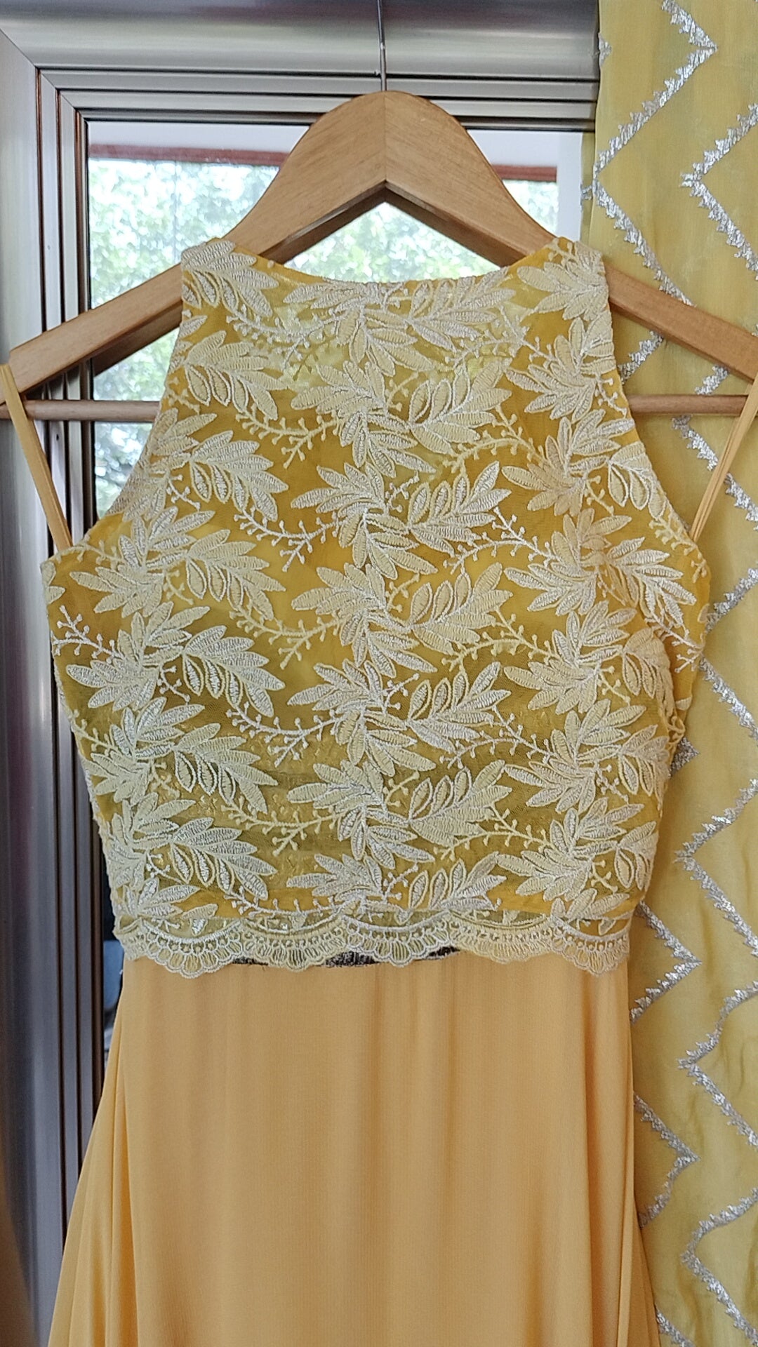Sawan Gandhi Yellow Embroidered Lehenga Set
