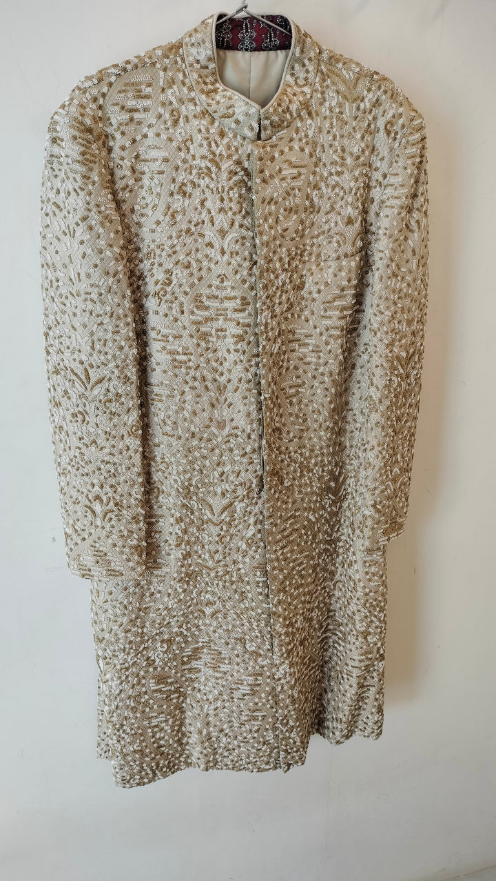 Raghvendra Rathore Beige Sherwani