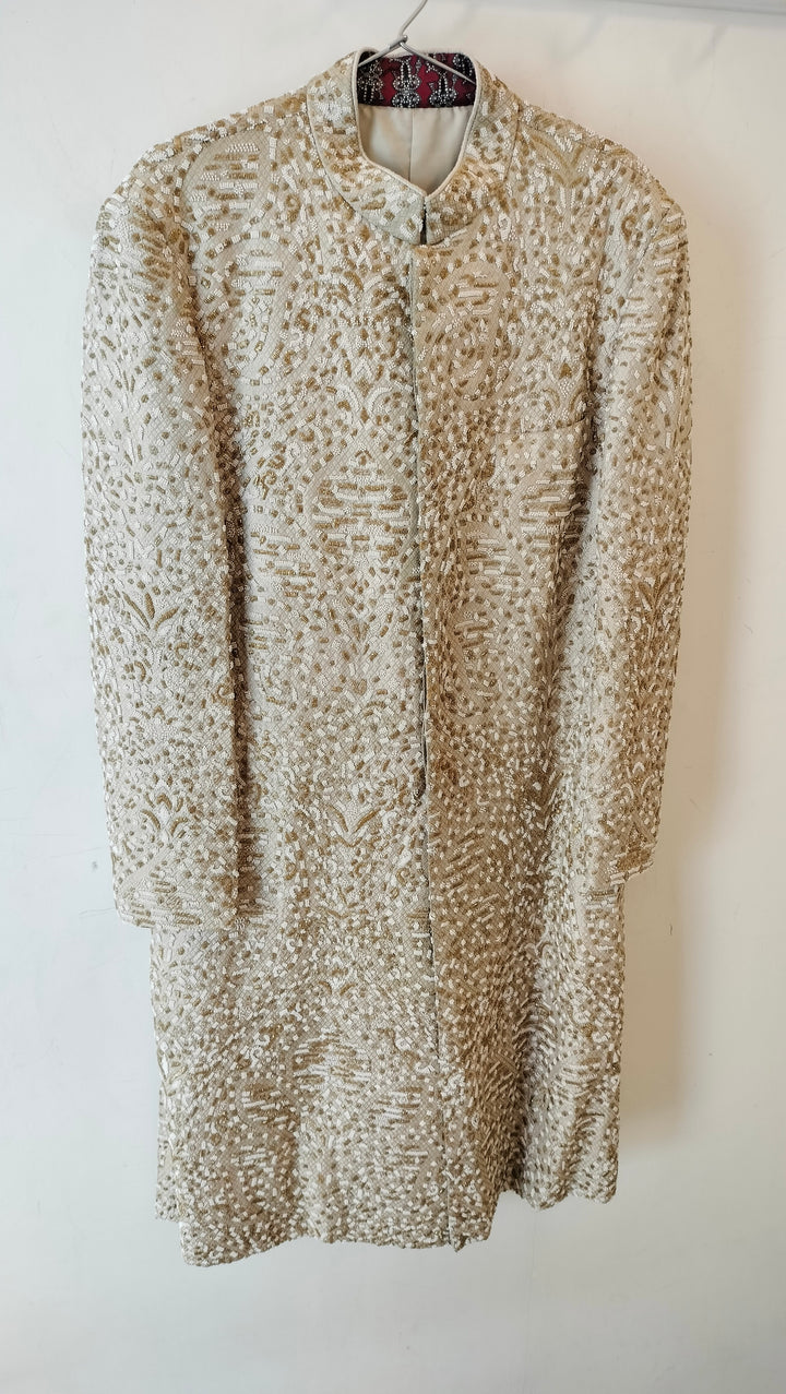 Raghvendra Rathore Beige Sherwani