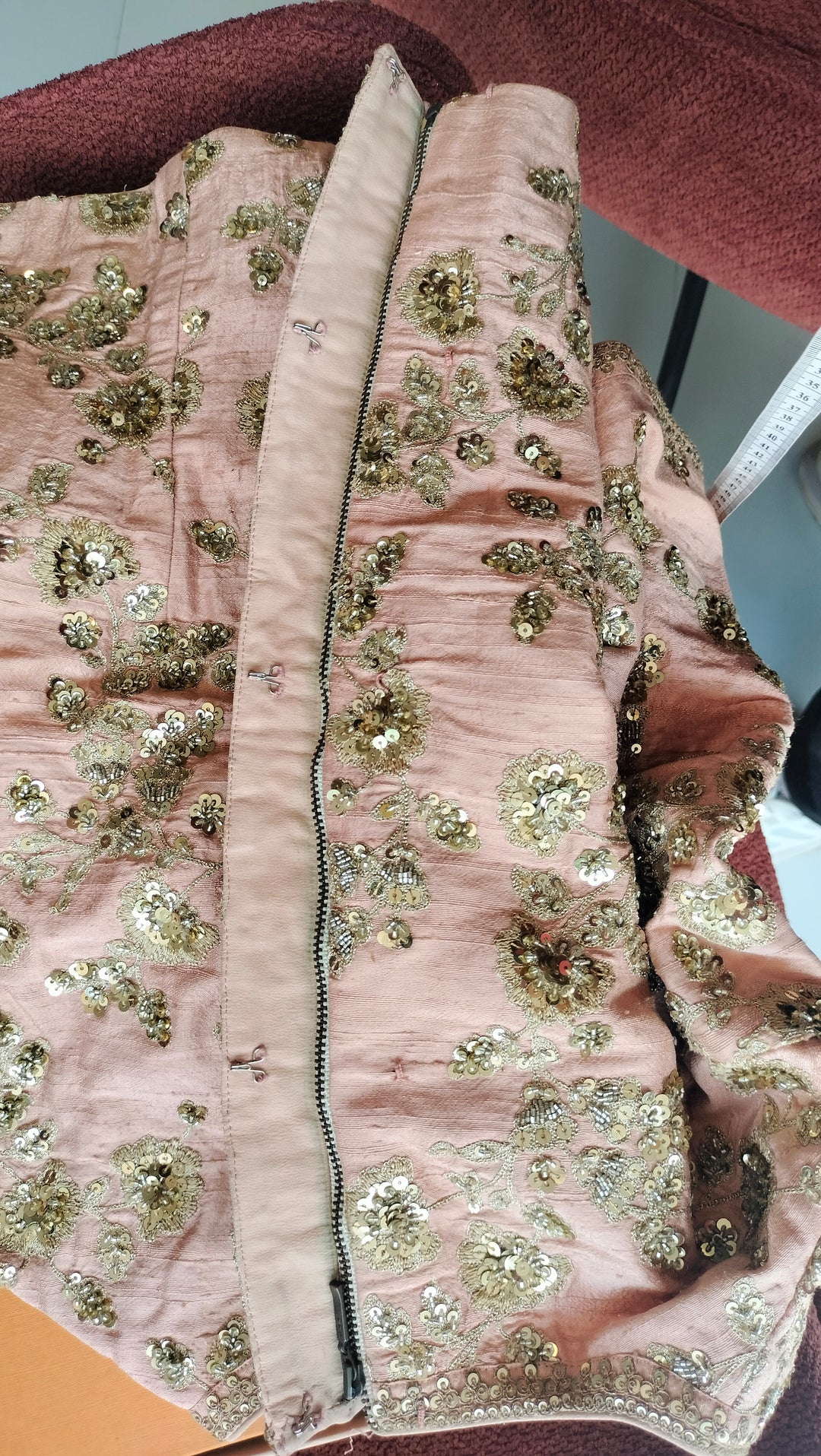 Sabyasachi Blush Pink Embroidered Lehenga Set