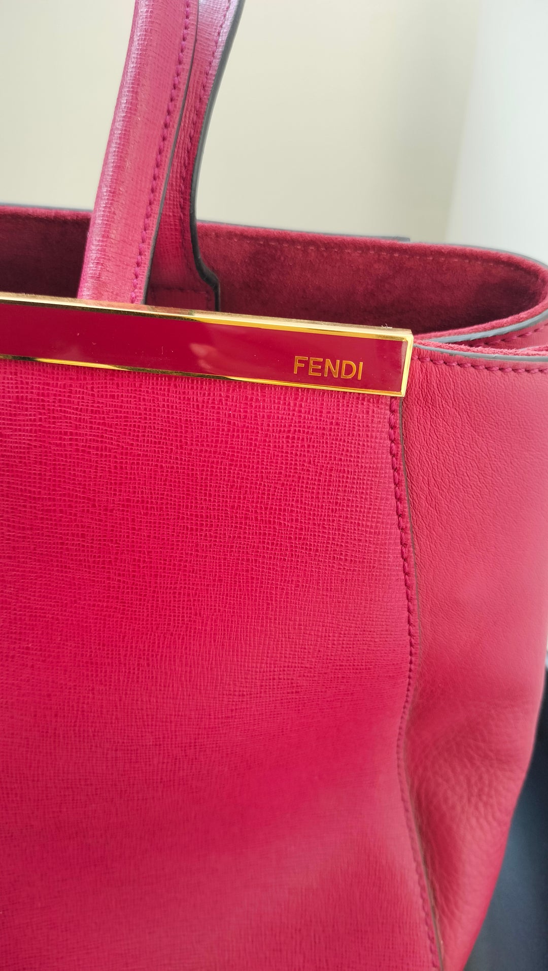 Fendi Pink Leather Large 3Jours Tote