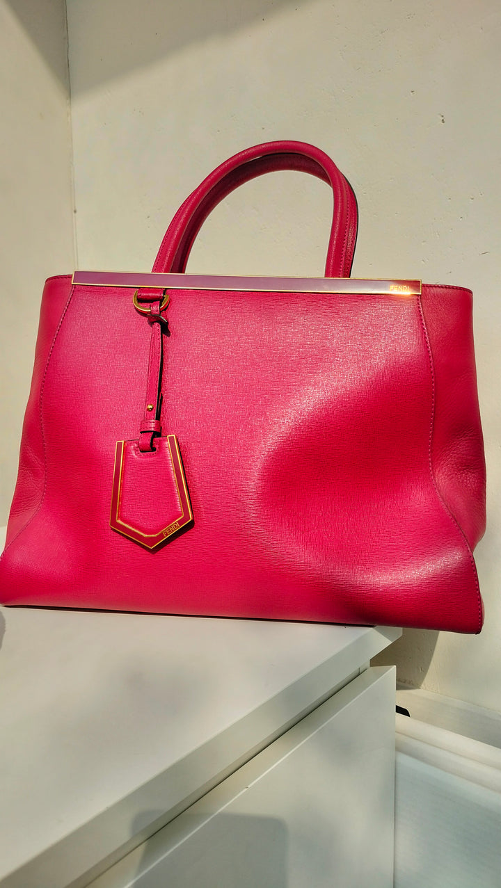 Fendi Pink Leather Large 3Jours Tote