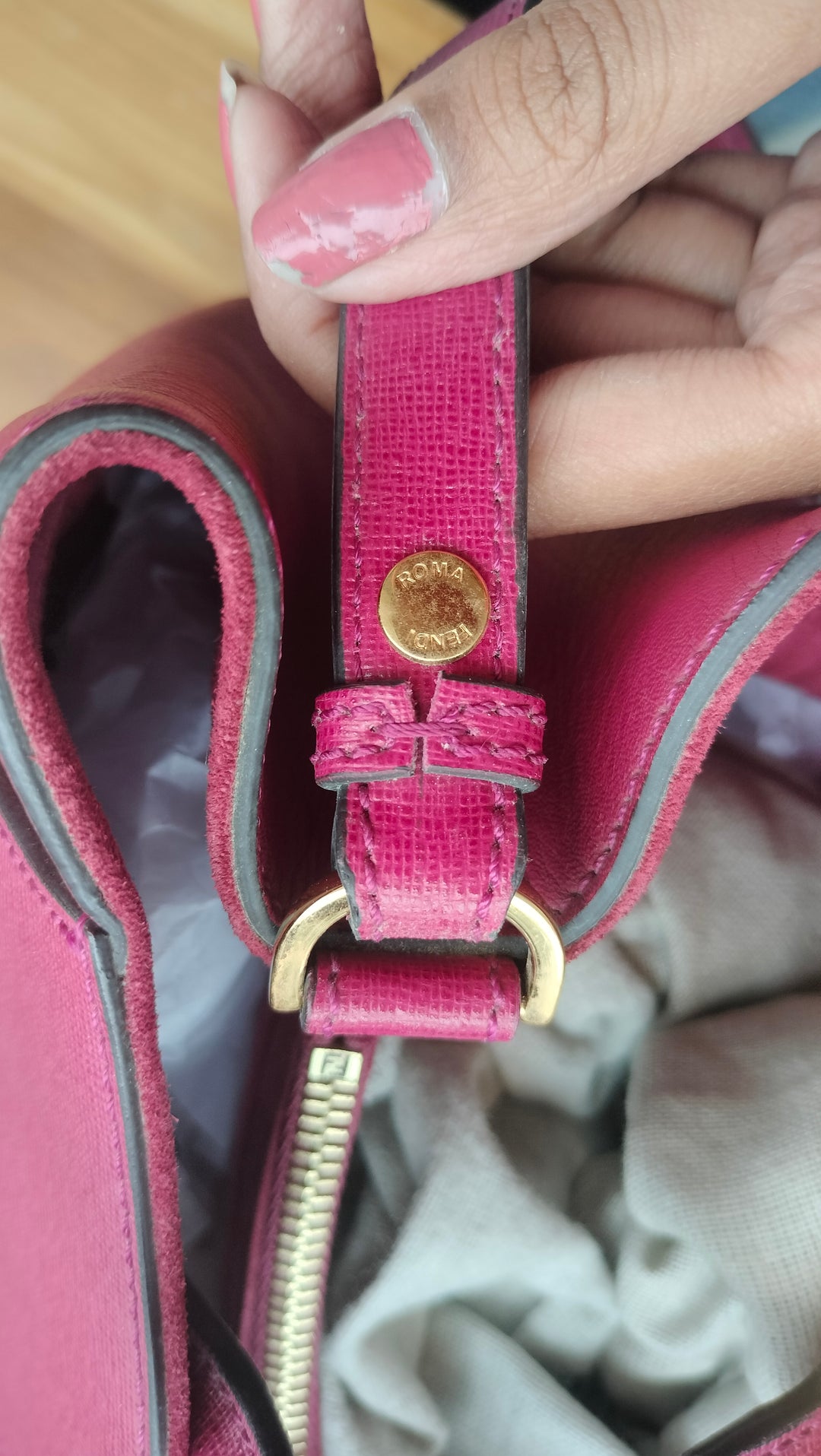 Fendi Pink Leather Large 3Jours Tote