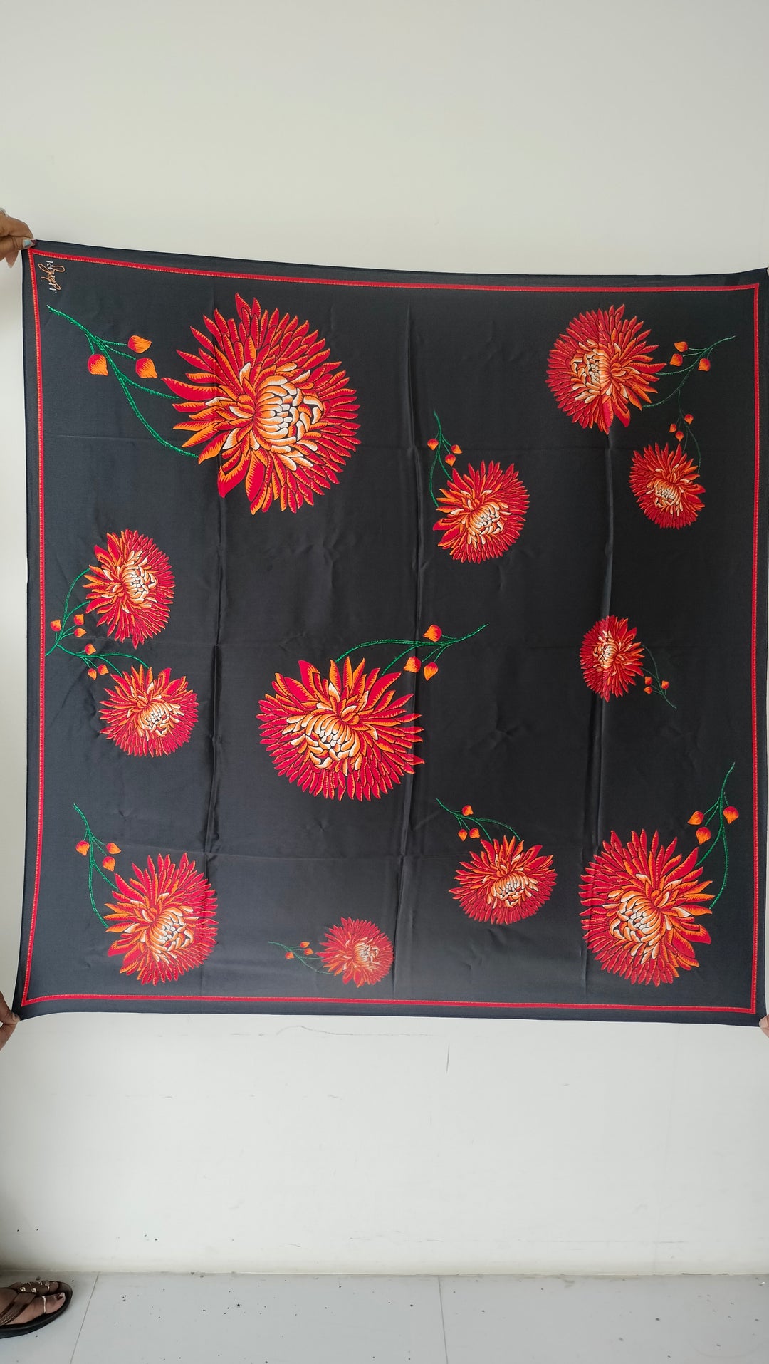 Rohit Bal Guldasta Silk Scarf