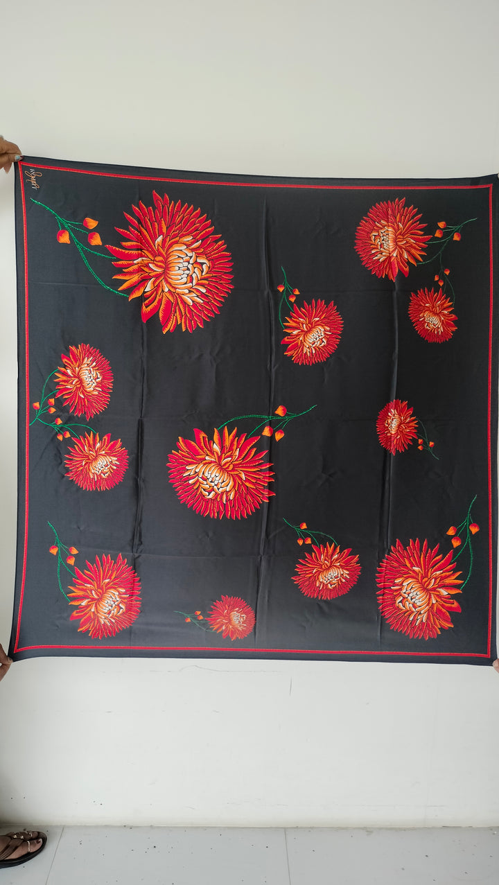 Rohit Bal Guldasta Silk Scarf