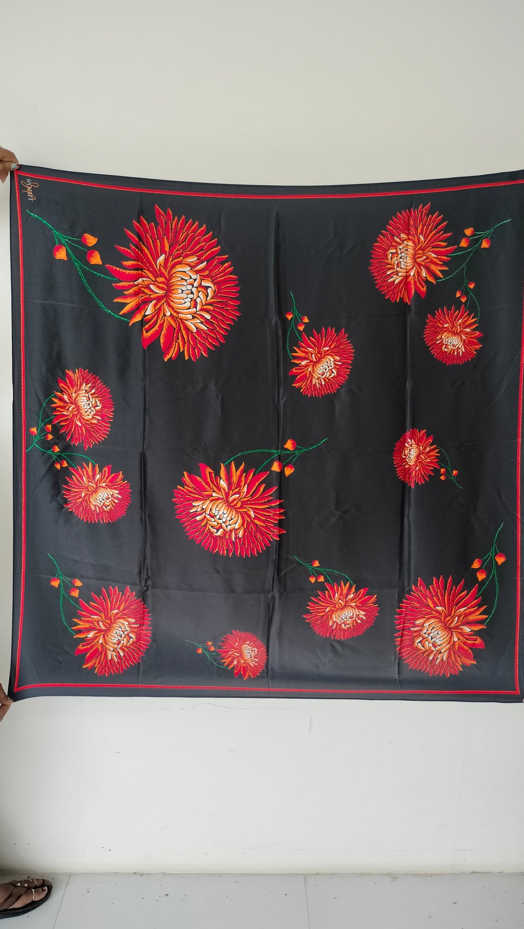Rohit Bal Guldasta Silk Scarf