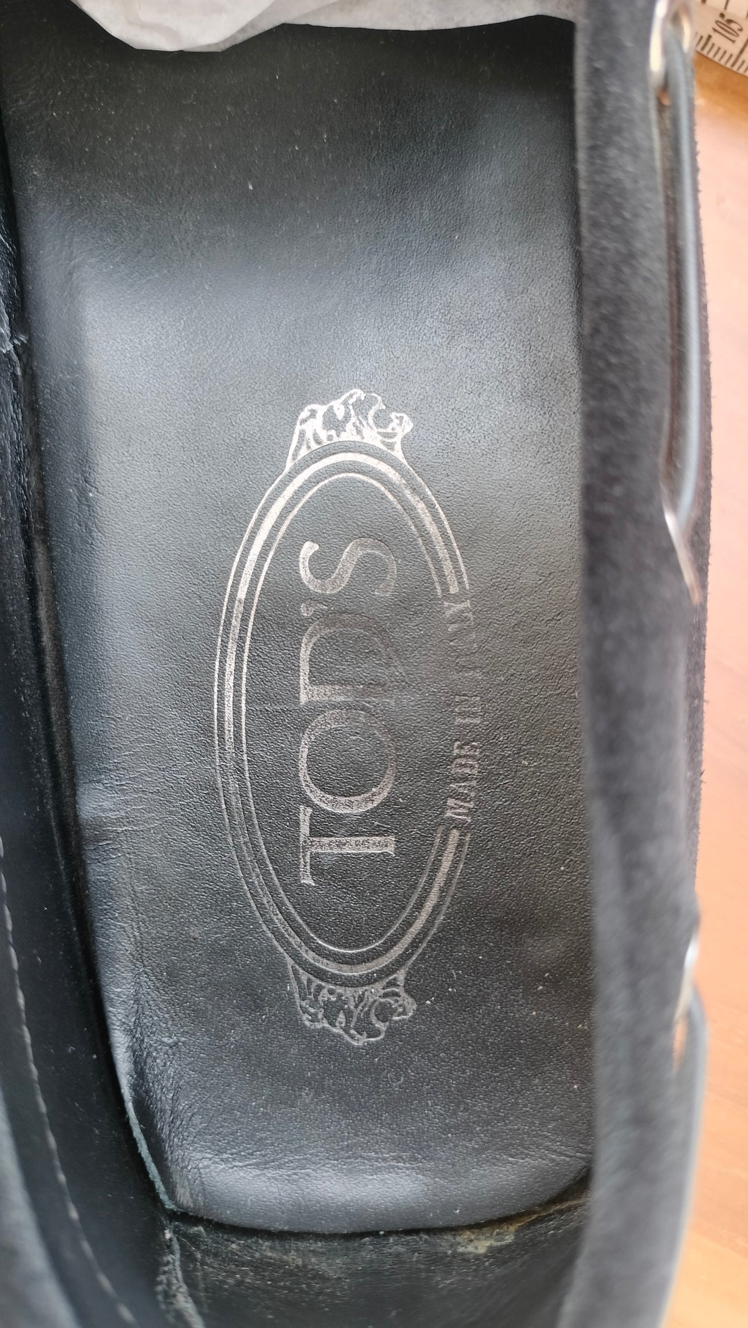 Tod's Black Suede Driving Shoes