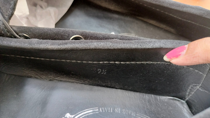 Tod's Black Suede Driving Shoes