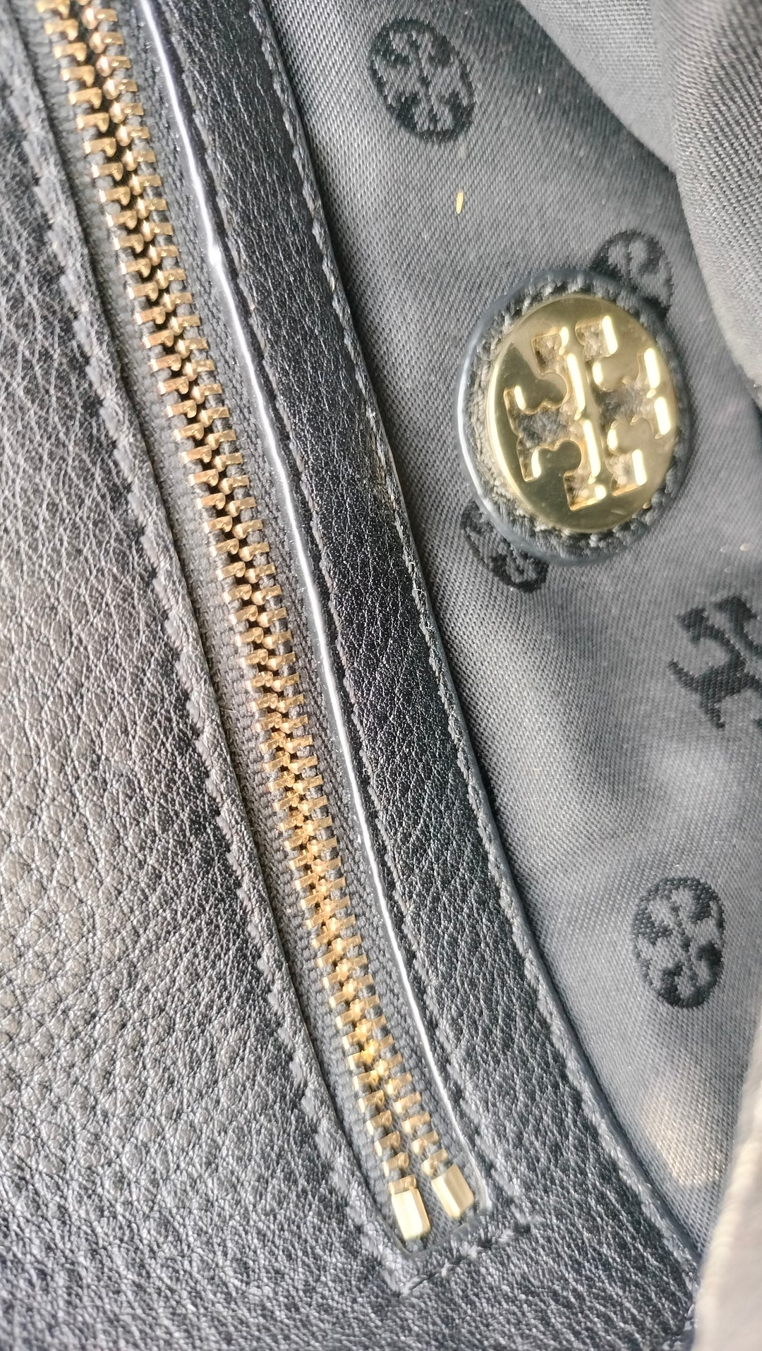 Tory Burch Black Leather Britten Crossbody Bag