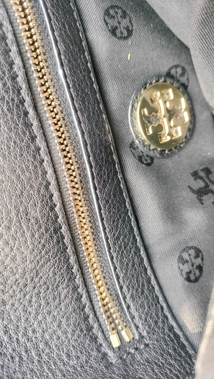 Tory Burch Black Leather Britten Crossbody Bag
