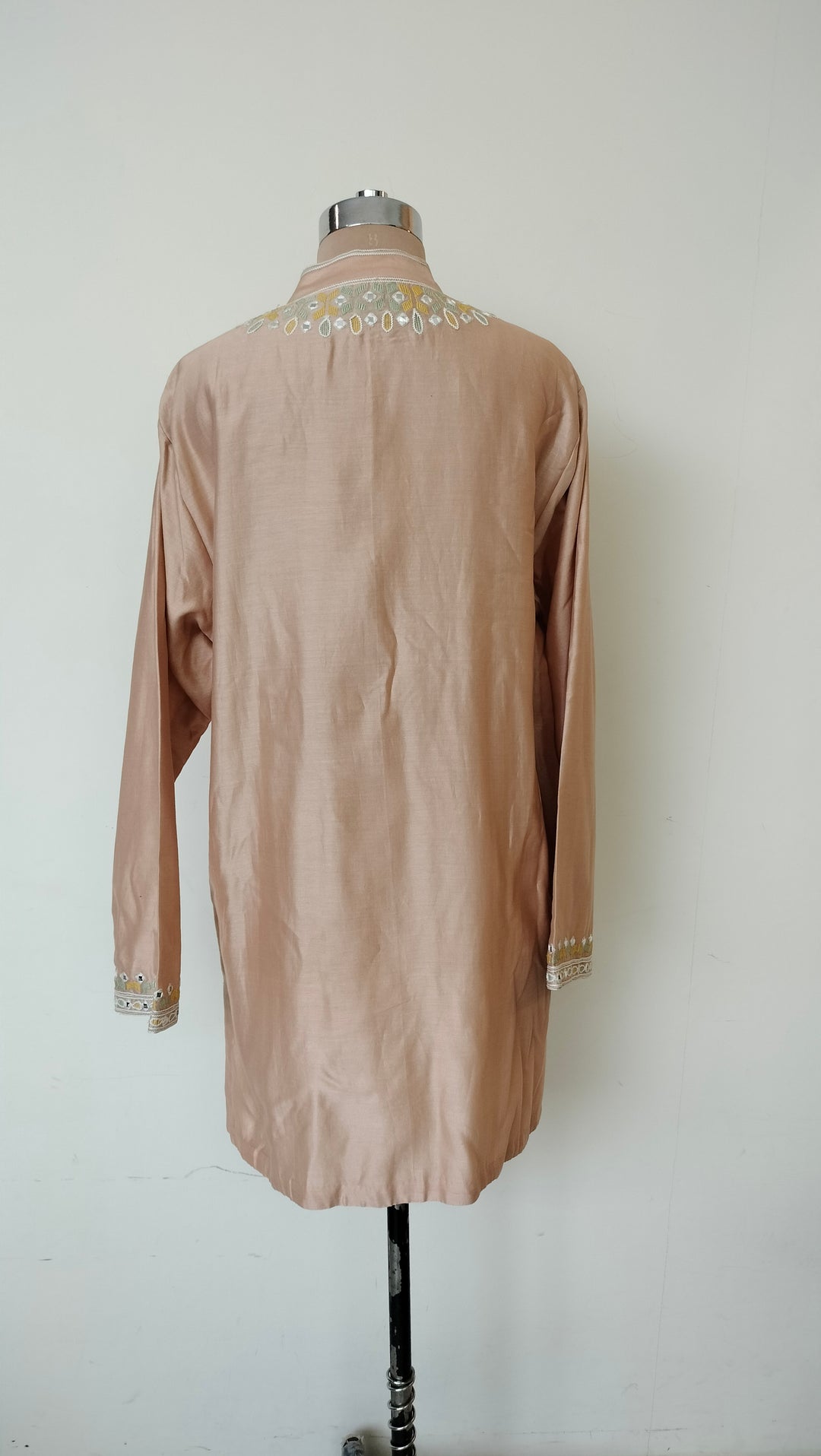 Mard by Abu Sandeep Embroidered Beige Kurta