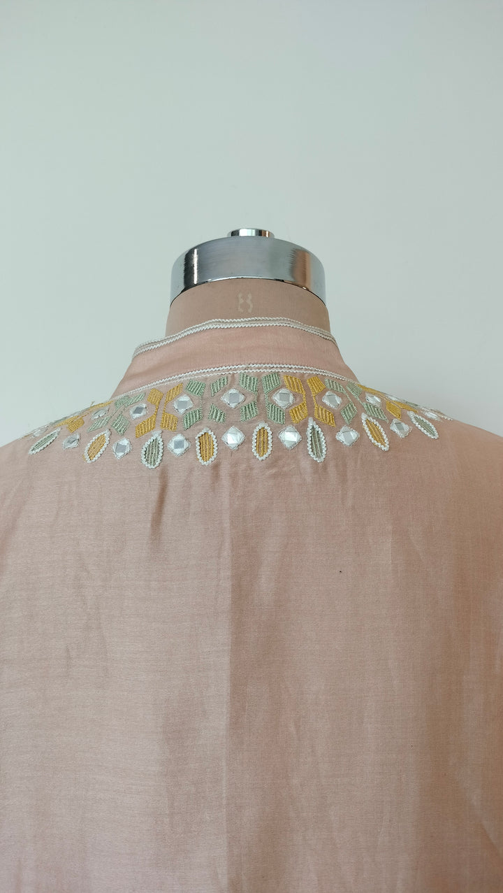Mard by Abu Sandeep Embroidered Beige Kurta