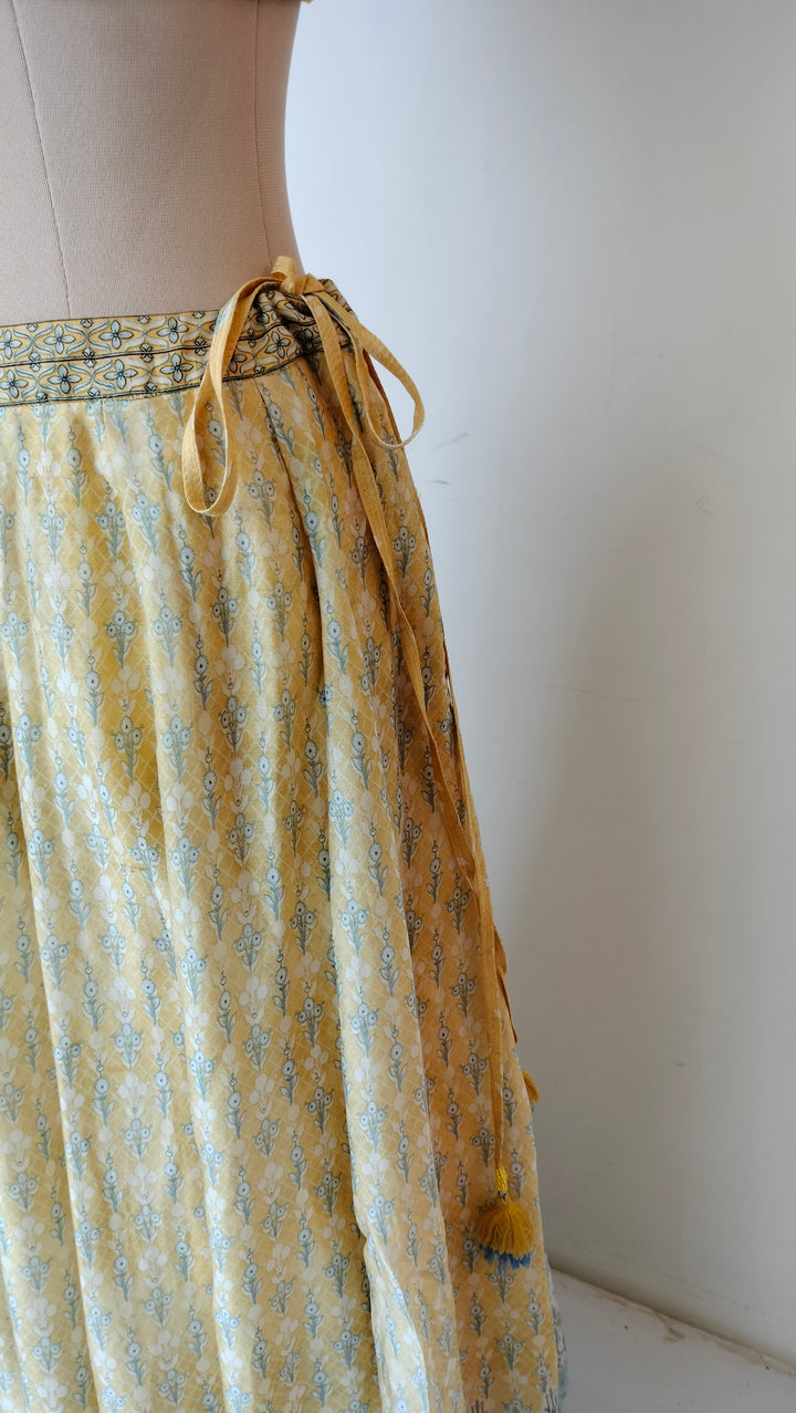 Anita Dongre Yellow Printed Lehenga Set