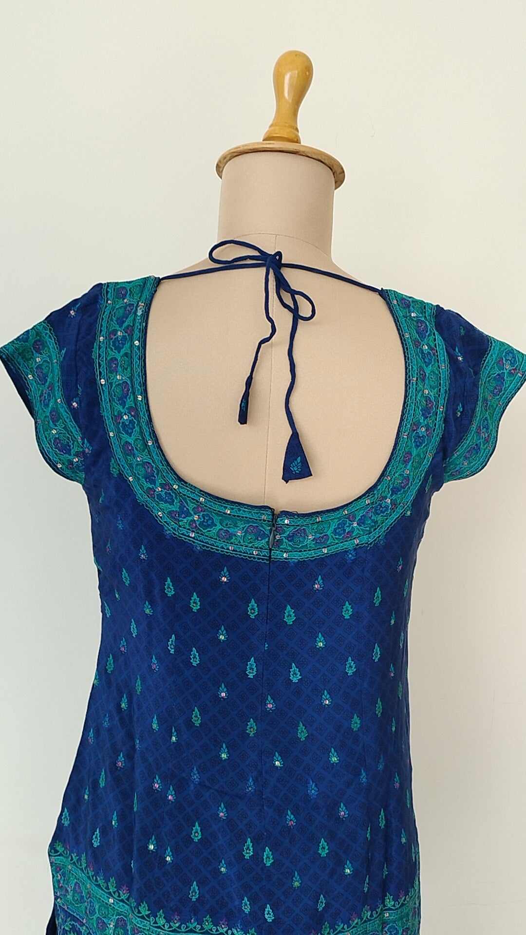 Ritu Kumar Blue Embroidered Kurta Set