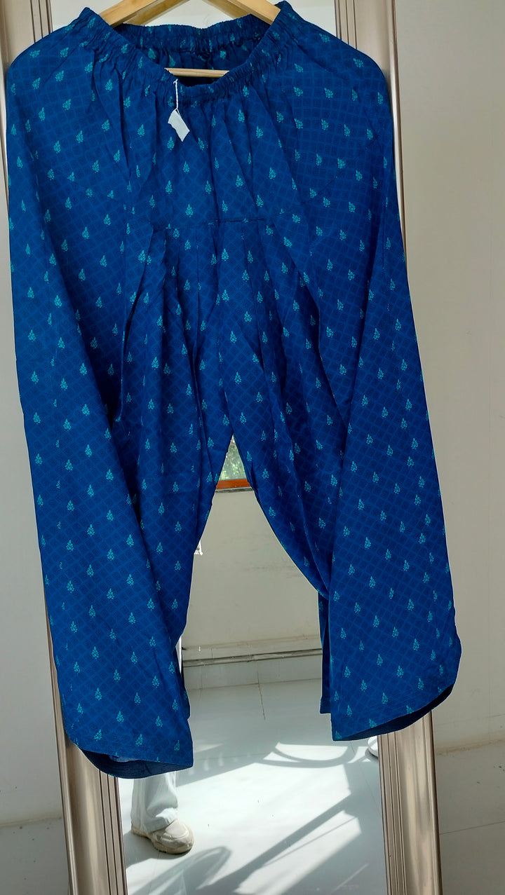 Ritu Kumar Blue Embroidered Kurta Set