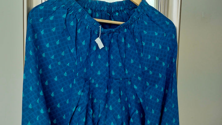 Ritu Kumar Blue Embroidered Kurta Set